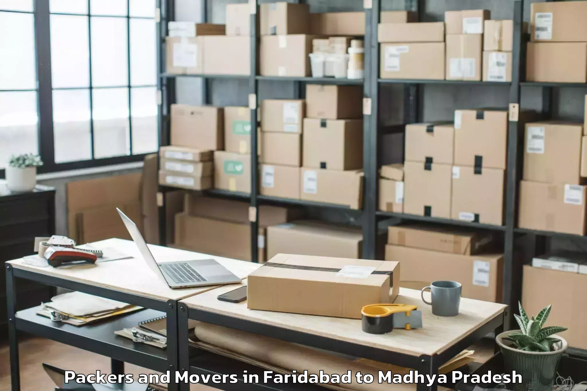 Quality Faridabad to Gwalior Airport Gwl Packers And Movers